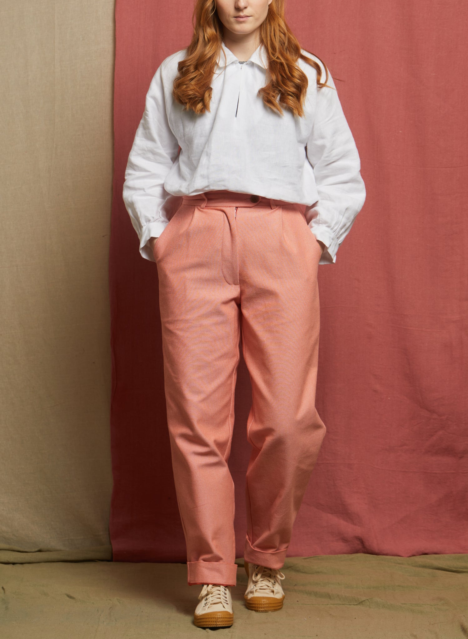Thelma Trouser - Light Coral