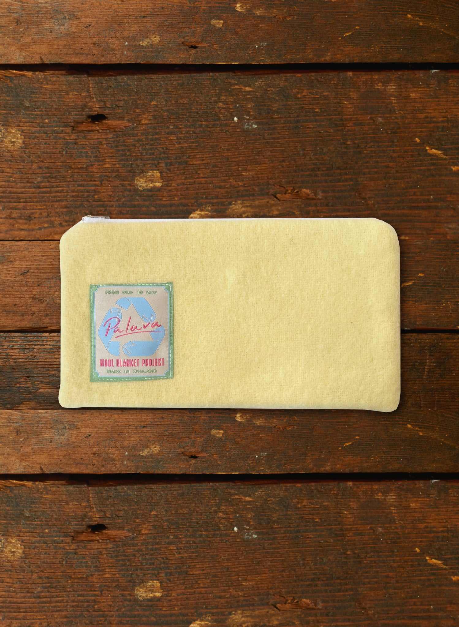 Zip Pouch- Medium - Ivory Coral Migration