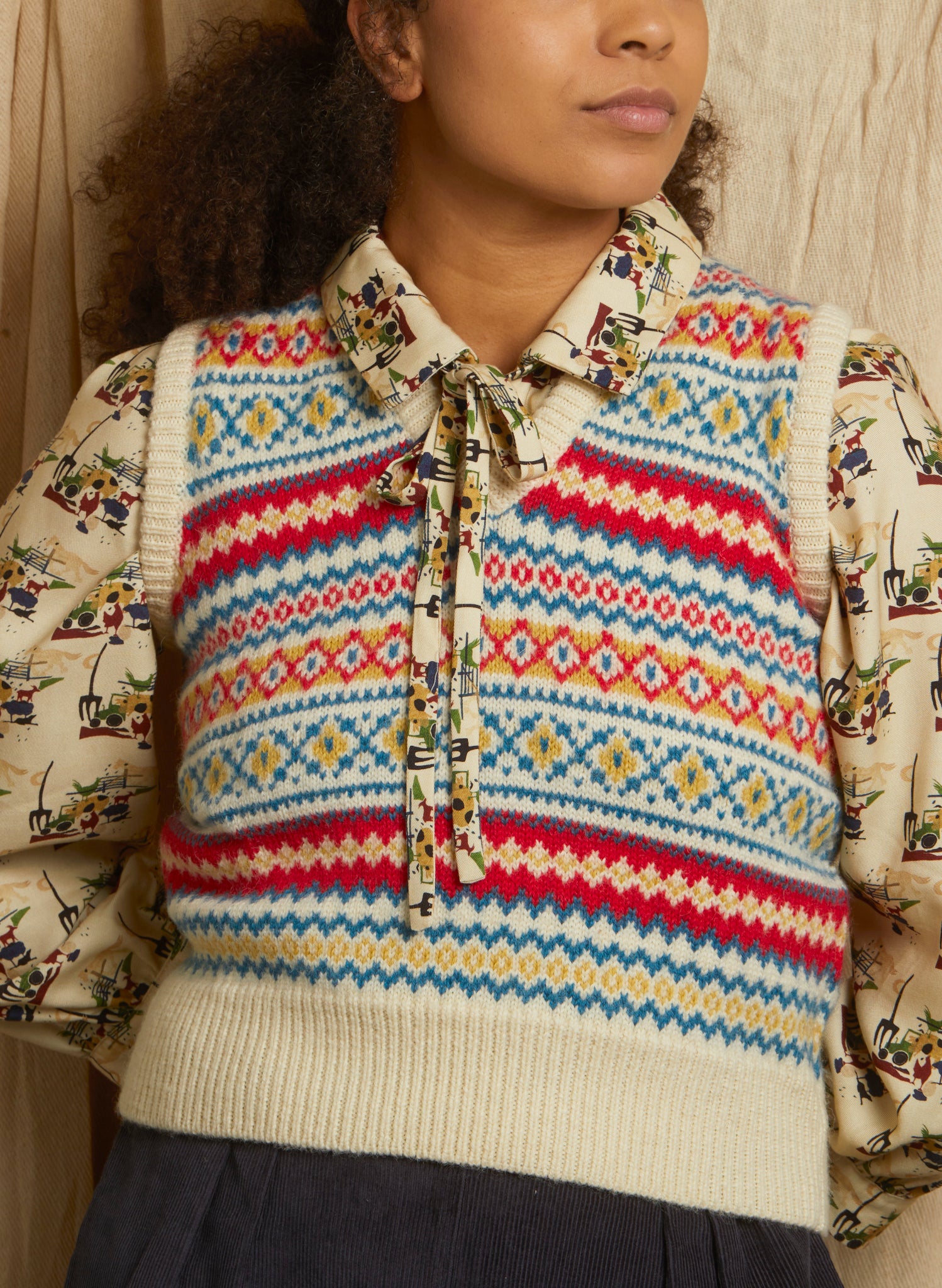 Heritage - Valerie Cream Tank Top