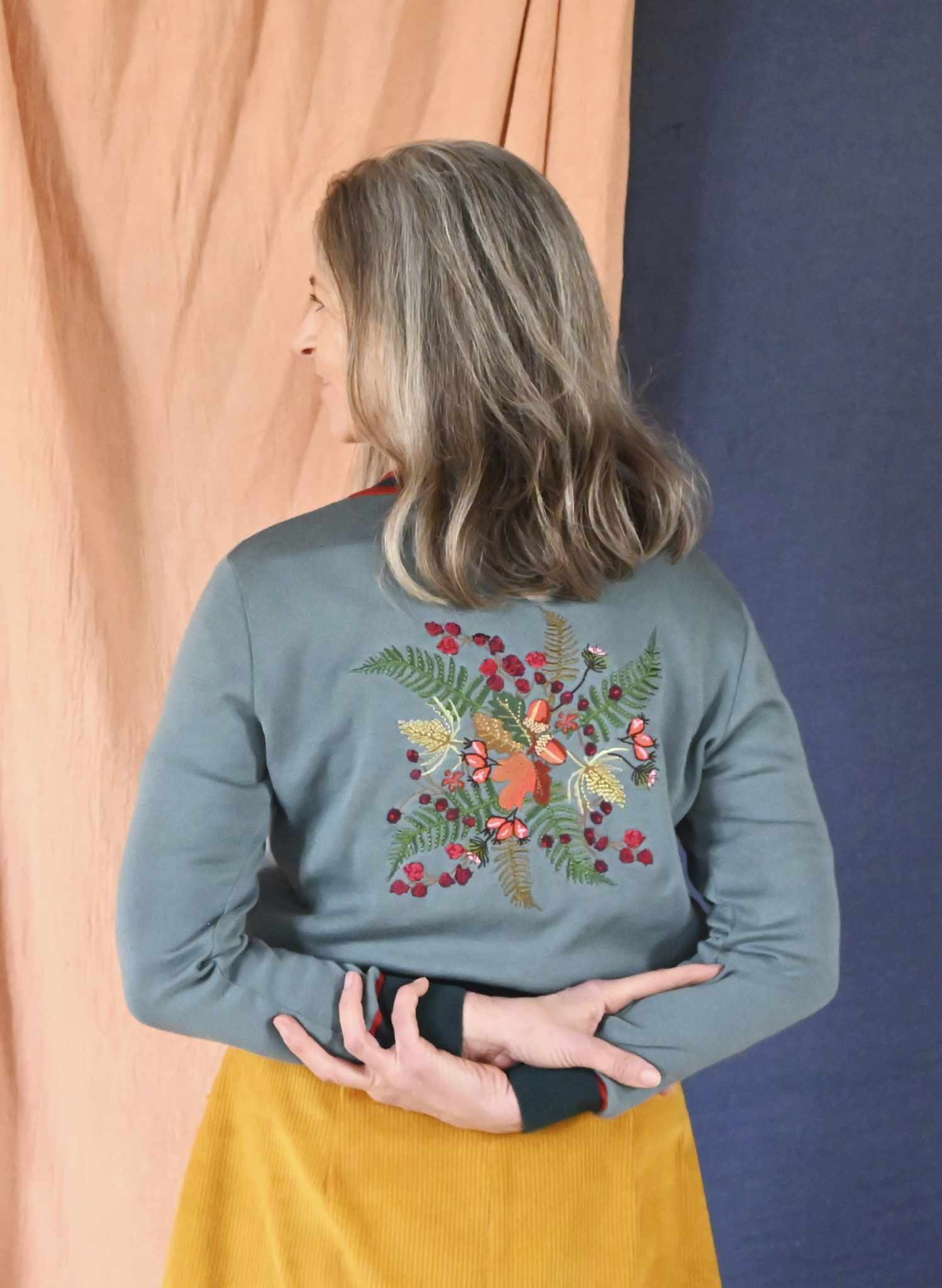 Vera - Mineral Blue Hedgerow Cardigan