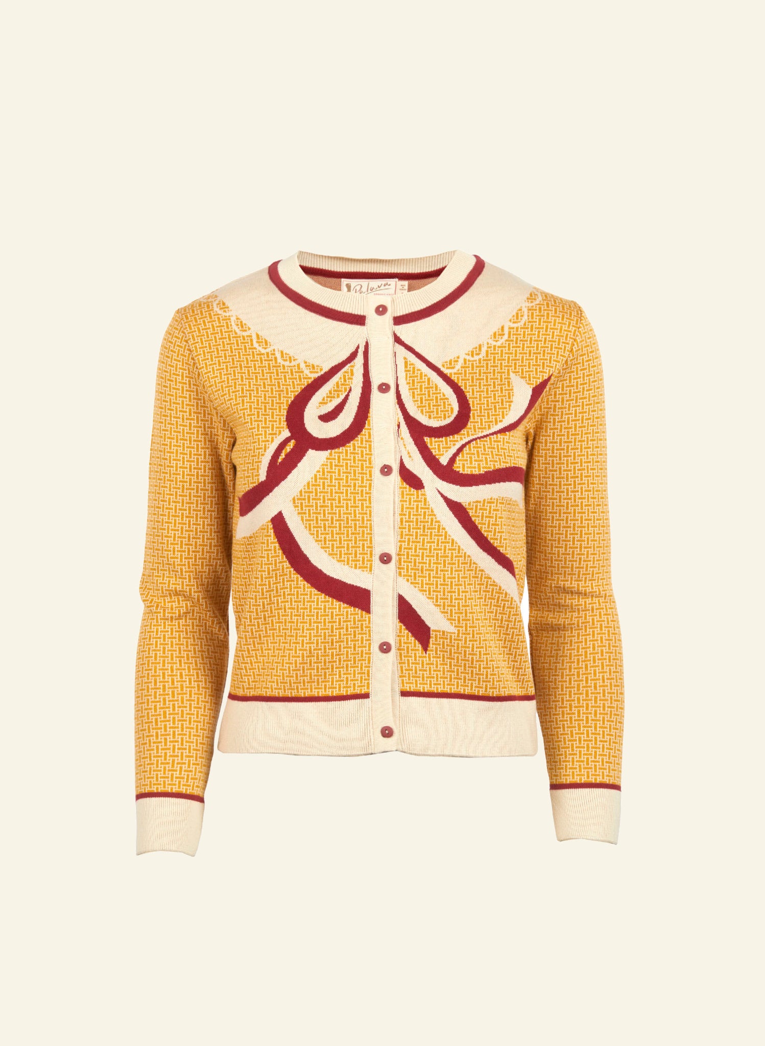 Vera - Mustard Ribbons Cardigan