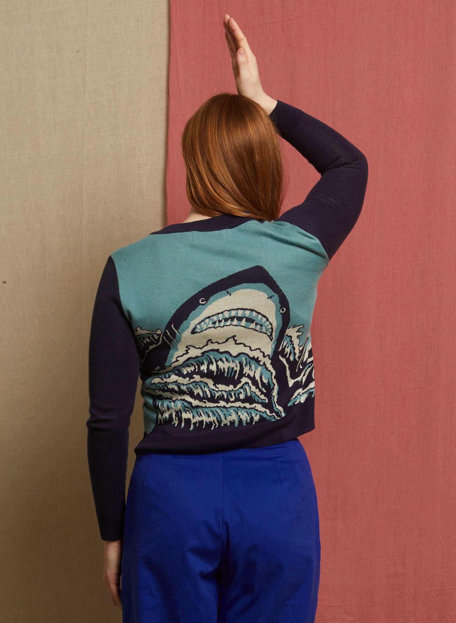 Vera Cardigan - Teal Shark