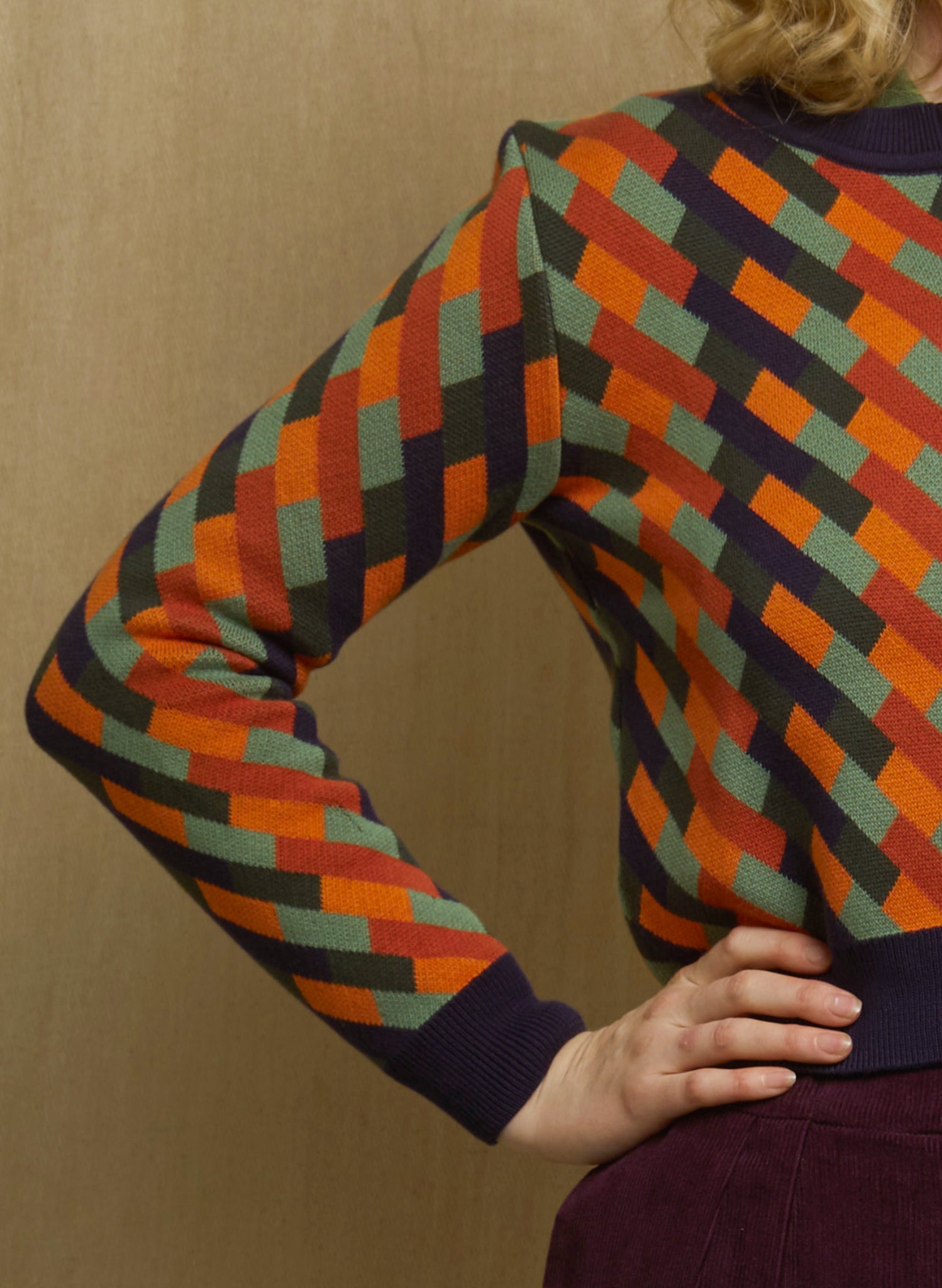 Vera - Coral Kaleidoscope Cardigan