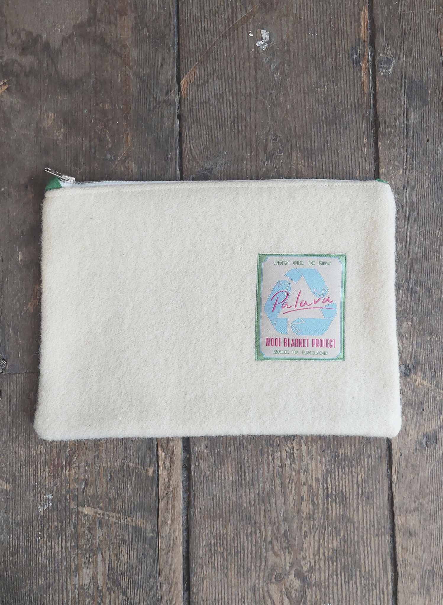 Zip Pouch - Medium - Dark Green Botanical Gardens