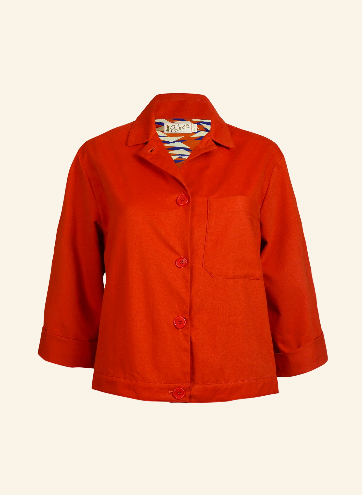 Walter Workwear Jacket - Red Cotton