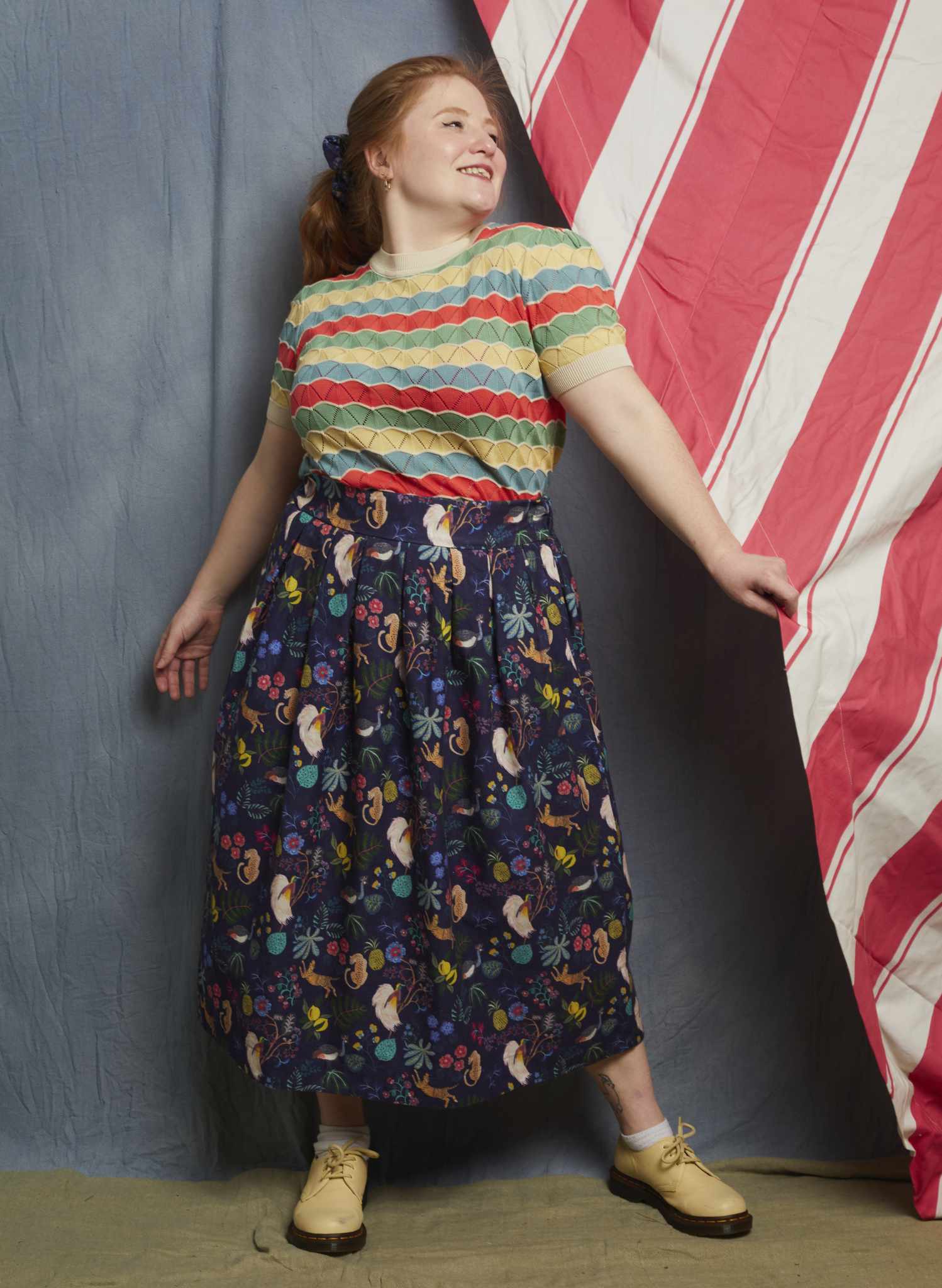 Florence Skirt - Navy Paradise Graden