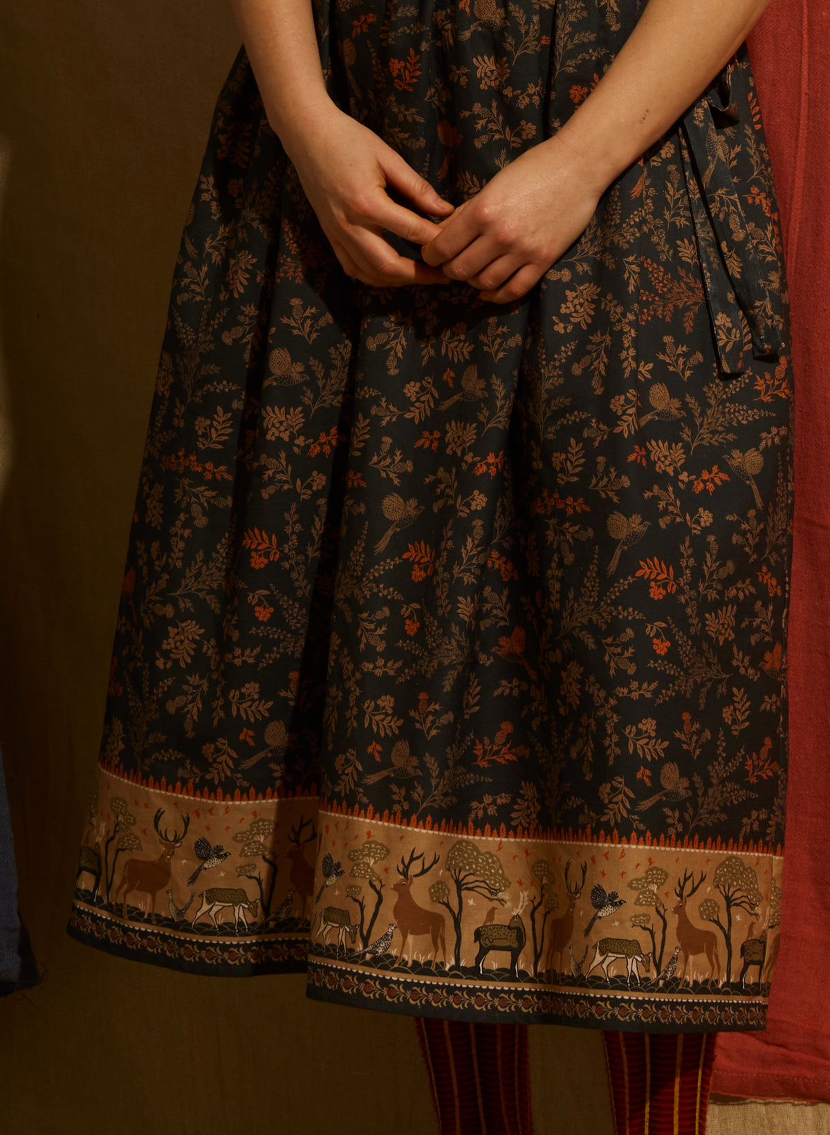 Juliette Dress - Navy Ancient Deer