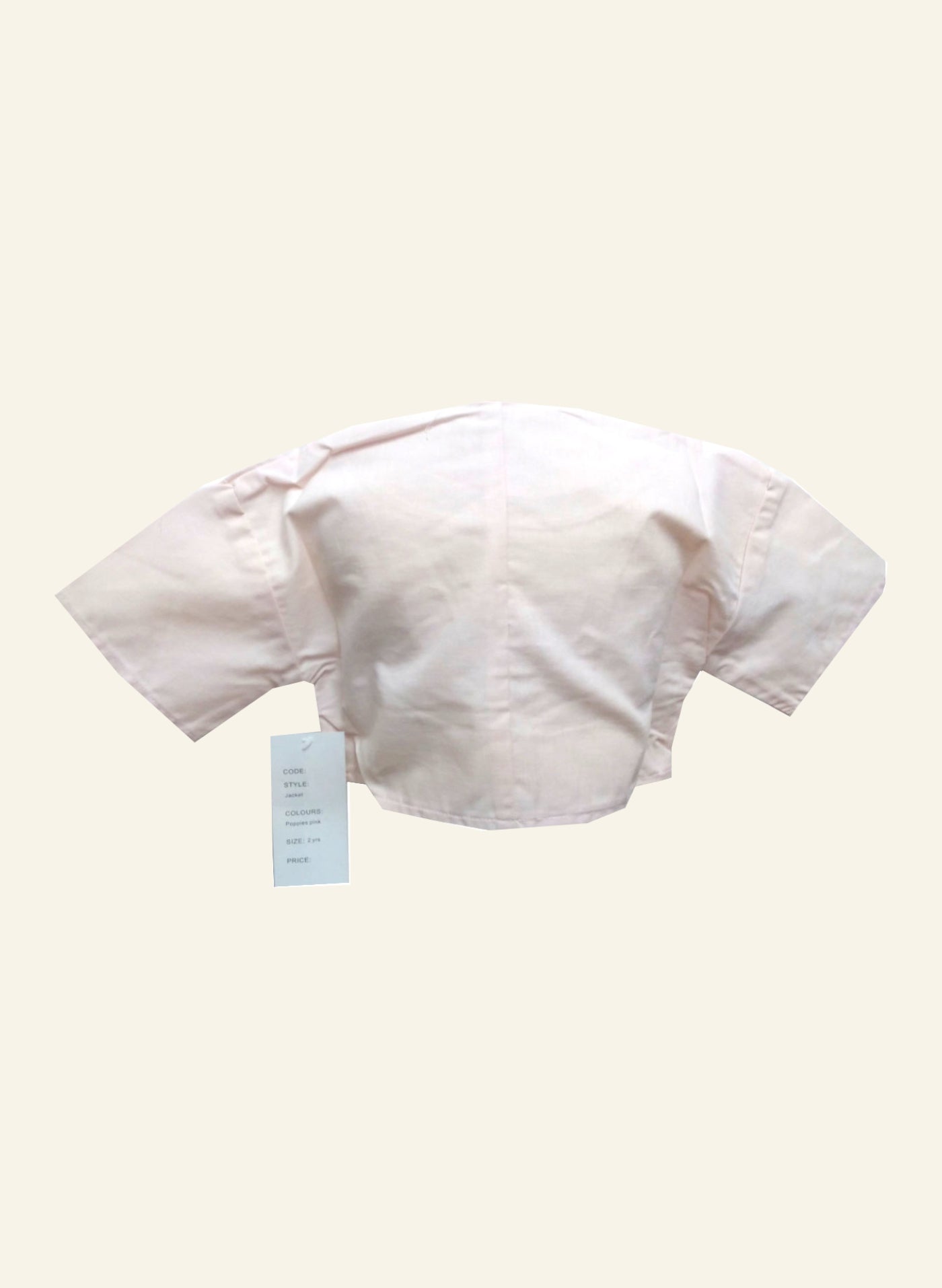 Archive Sale - Poppy - Bolero Jacket - Pink poppy