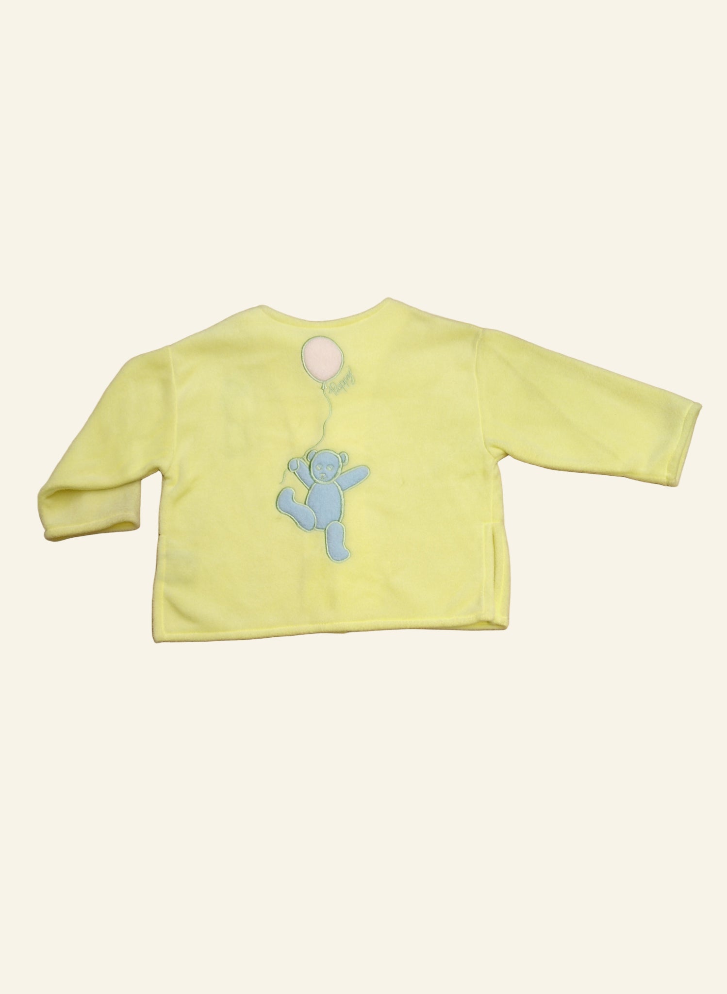 Children's Jacket - no collar - Teddy - Lemon