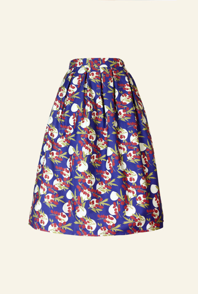 Ada - Navy Damson Skirt
