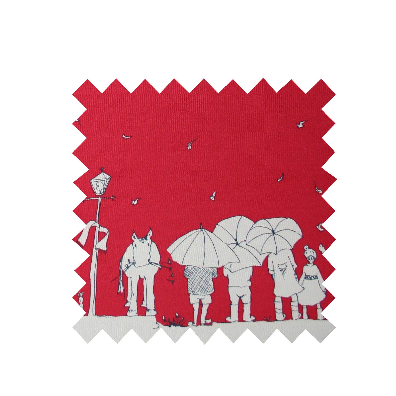Remnant - 154cm x 45.5cm - Red Aunt Eva