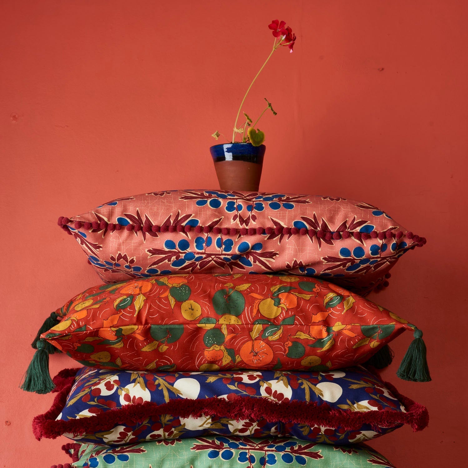 Archive Sale - Cushion Cover - Red Apple Orchard