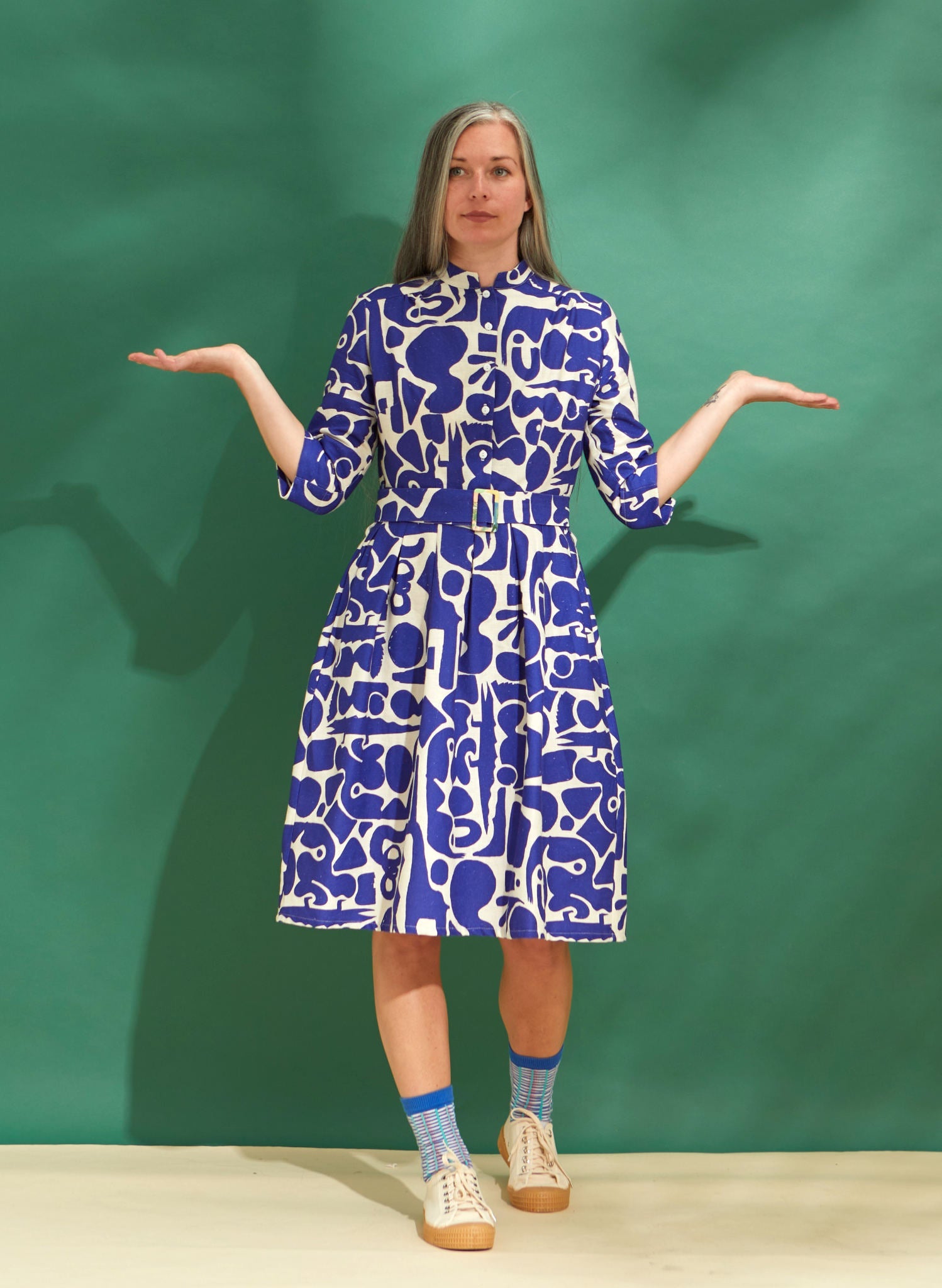 Archive Sale - Size 10 - Cynthia - Blue Cave Dress