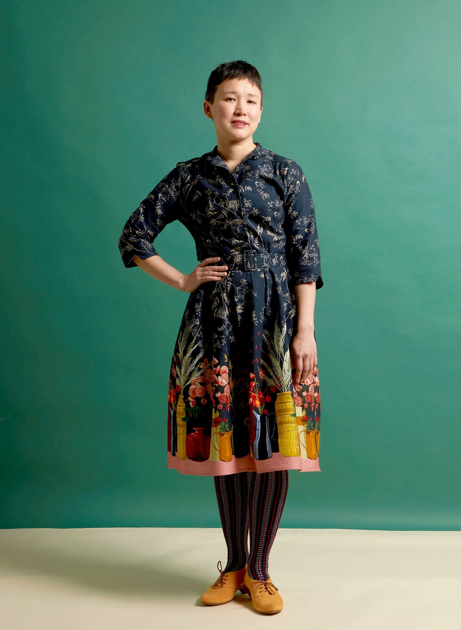 Archive Sale - Size 10 - Cynthia - Navy Constance Spry Dress
