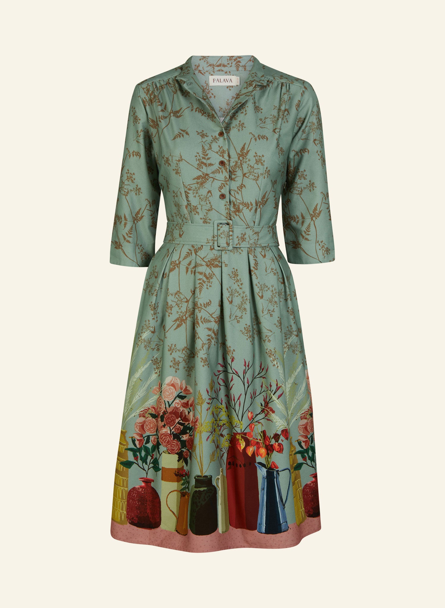 Cynthia Dress - Sage Constance Spry