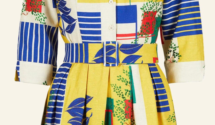 Archive Sale - Buckle belt - Mexican Garden