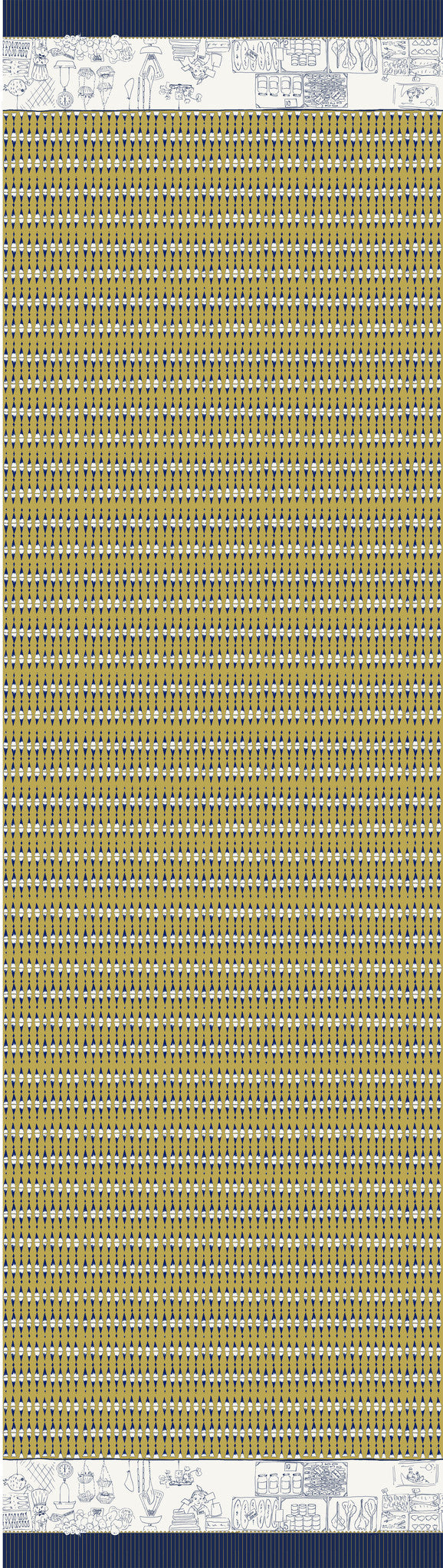 Remnant - 80cmx136cm - Golden Delicatessen - Cotton sateen