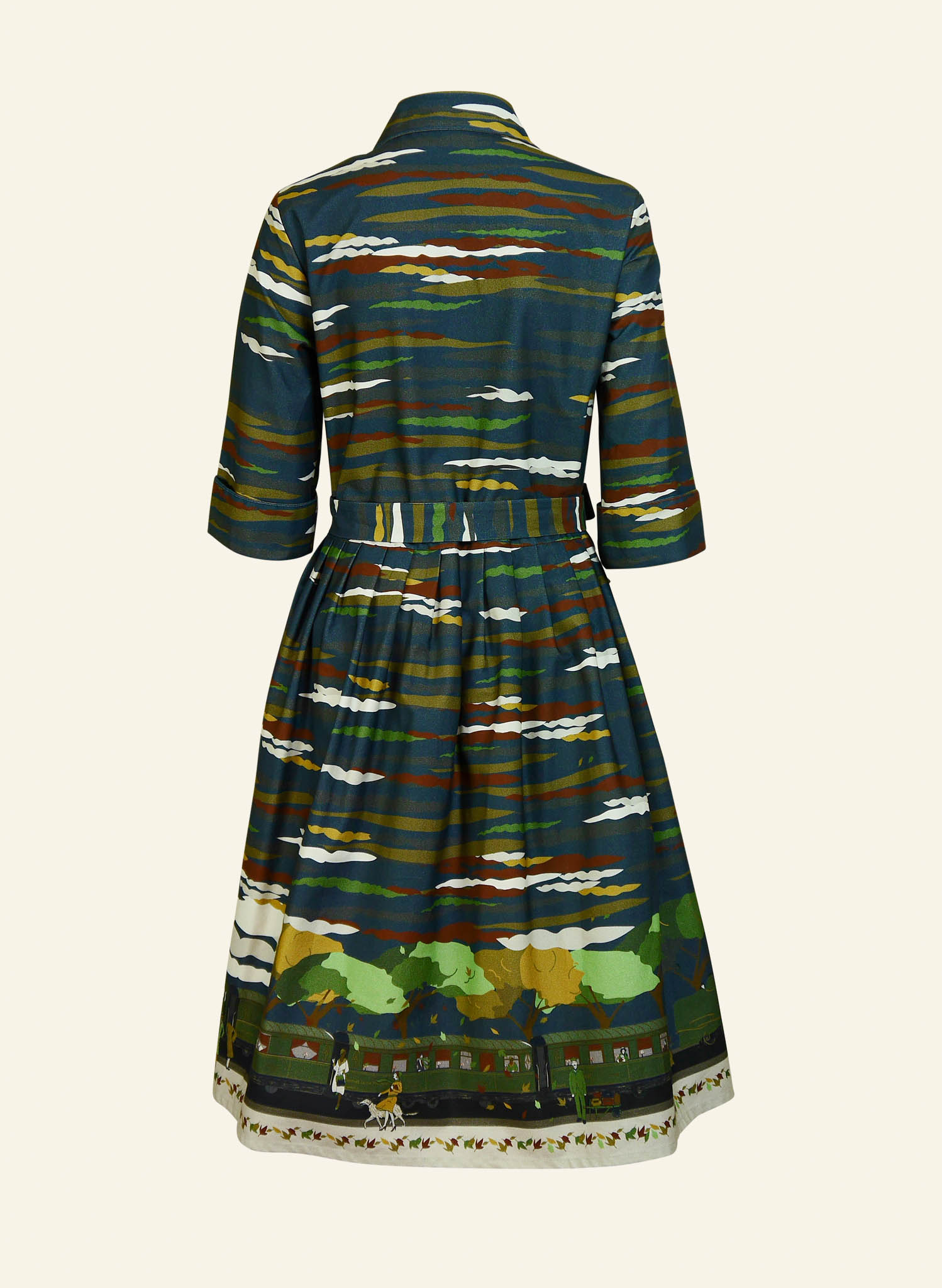 Archive Sale - Size S - Doris Dress - Navy Flying Scotsman