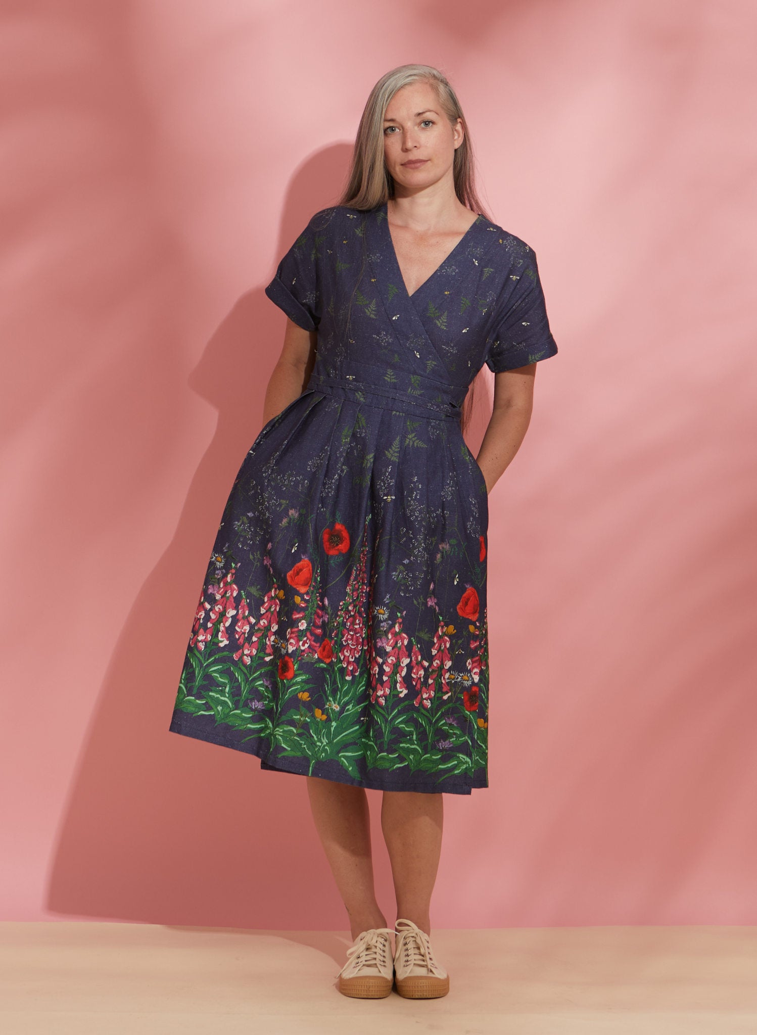Esme - Indigo Wildflower Dress