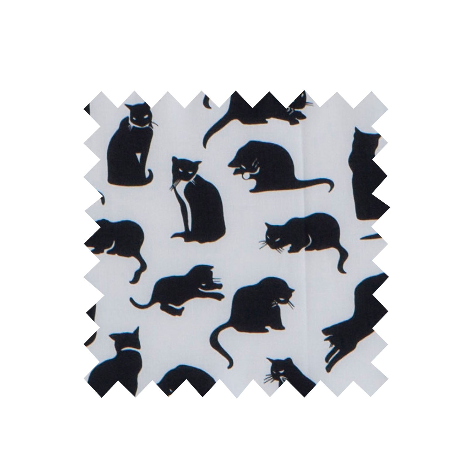Remnant - 158cm x 168 - Black Cats - Cotton