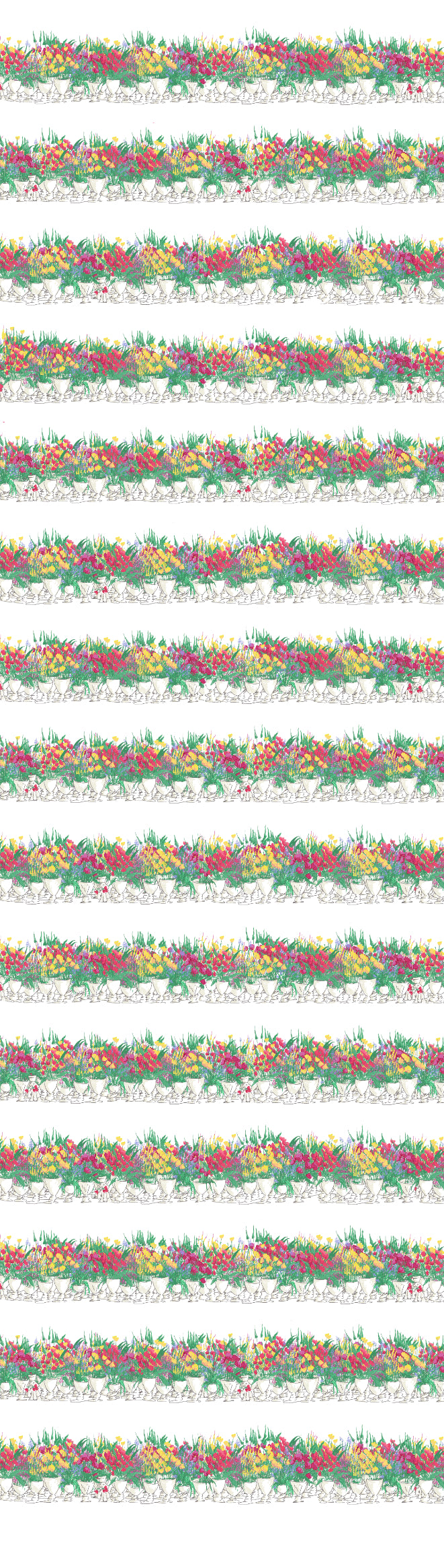 Remnant - 52x155cm - Flowerpots - Linen