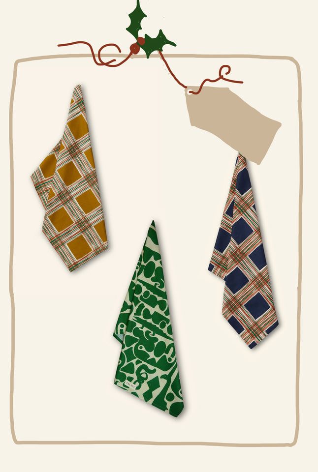 Tea Towel Gift Set - Graphical Prints