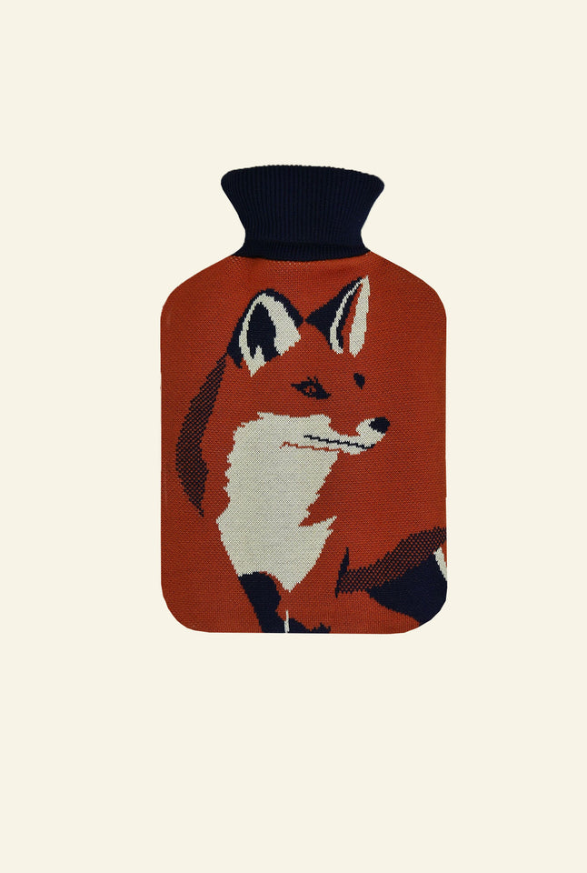 Hot Water Bottle Cover - Rust Fox