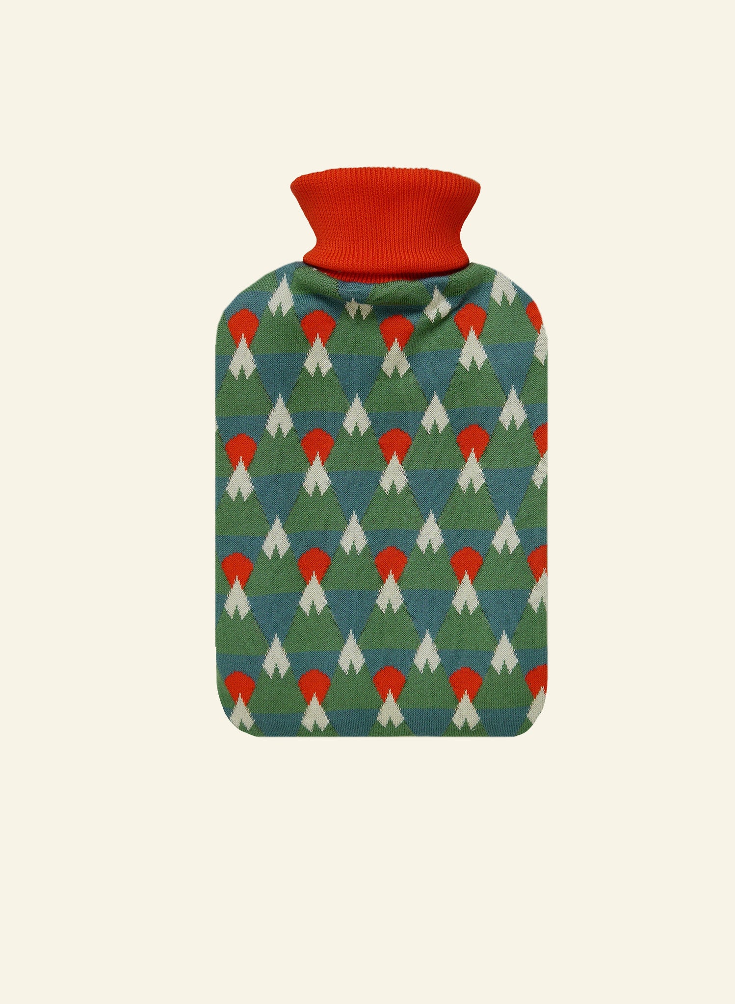 Hot Water Bottle Cover - Green Mountains