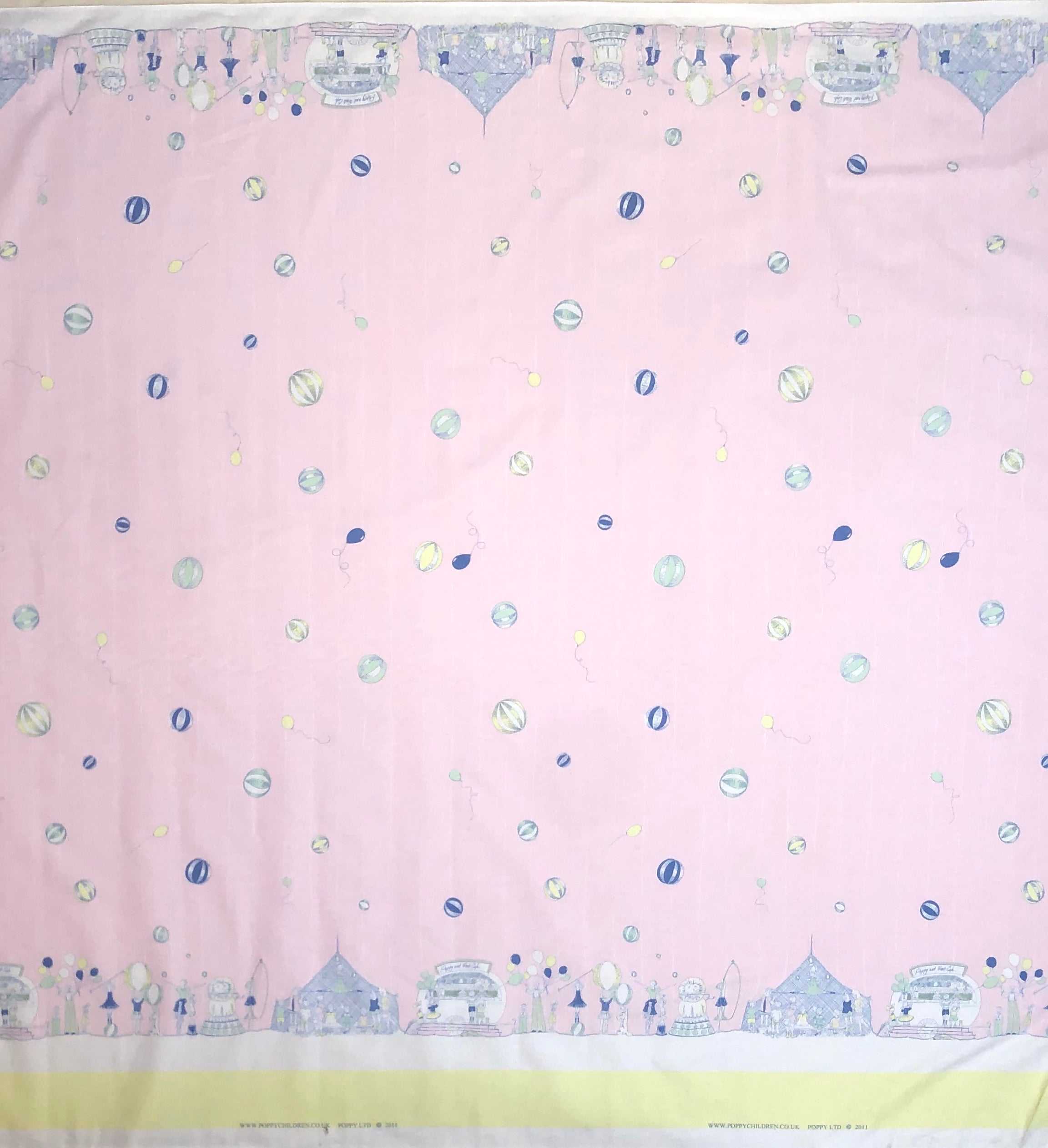 Remnant - 2.5m x 150cm - Seconds Circus Roll Up Roll Up - Cotton Fabric
