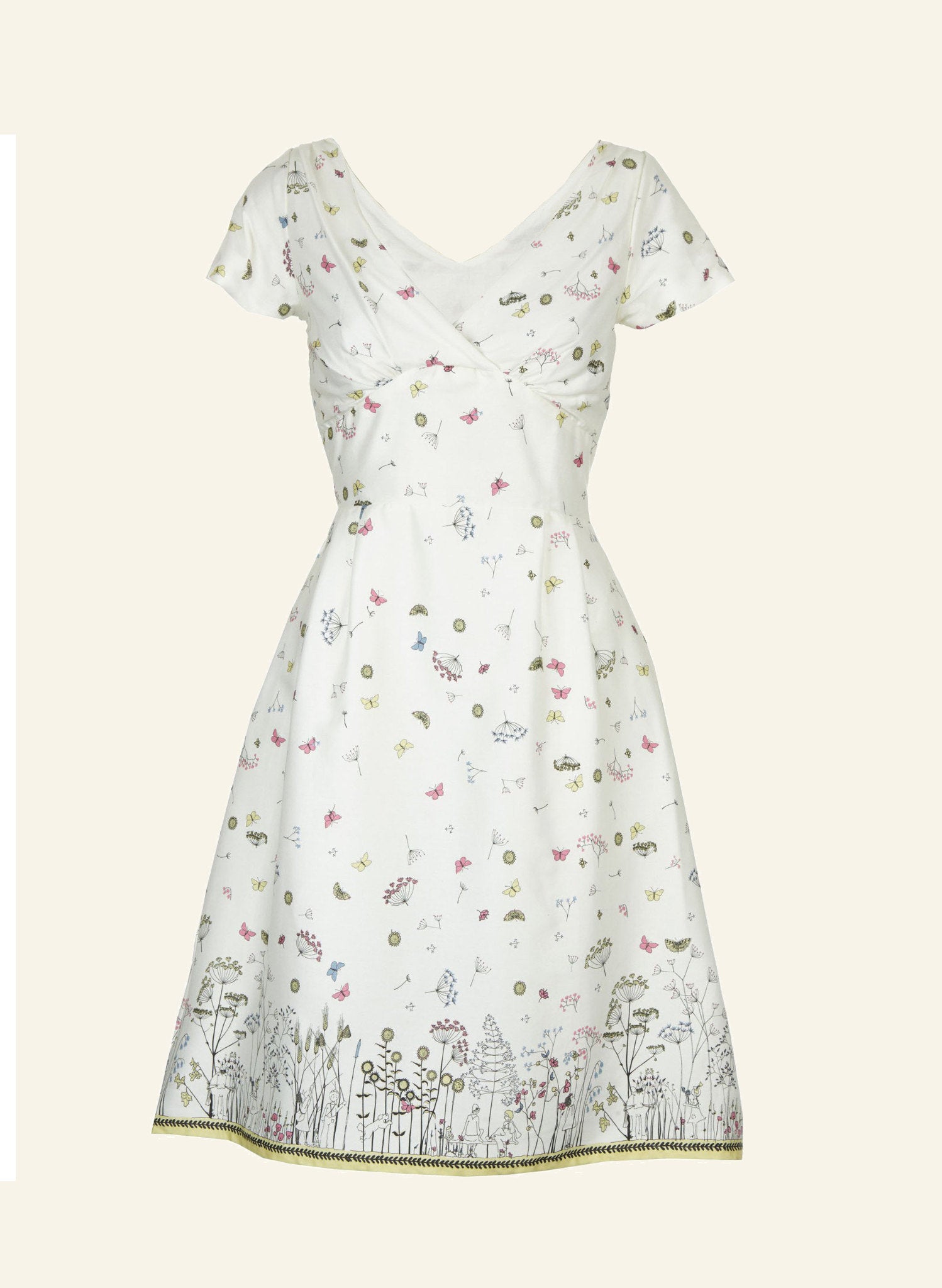 Remnant - 43x106cm - Chasing Butterflies - Cotton Sateen
