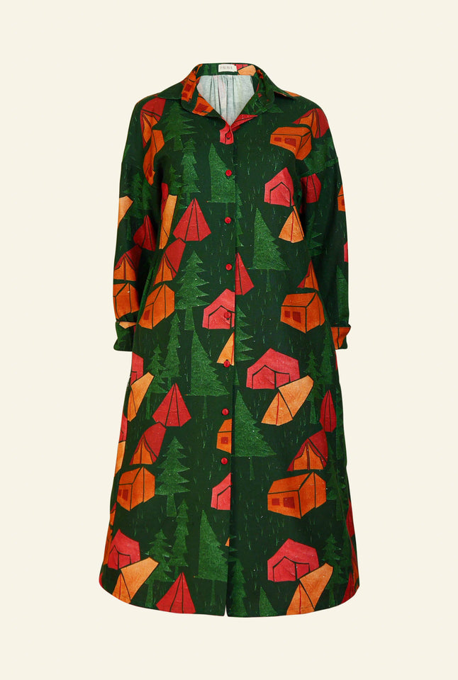 Green Checks Louise Dress by Palava US 14/ UK 18