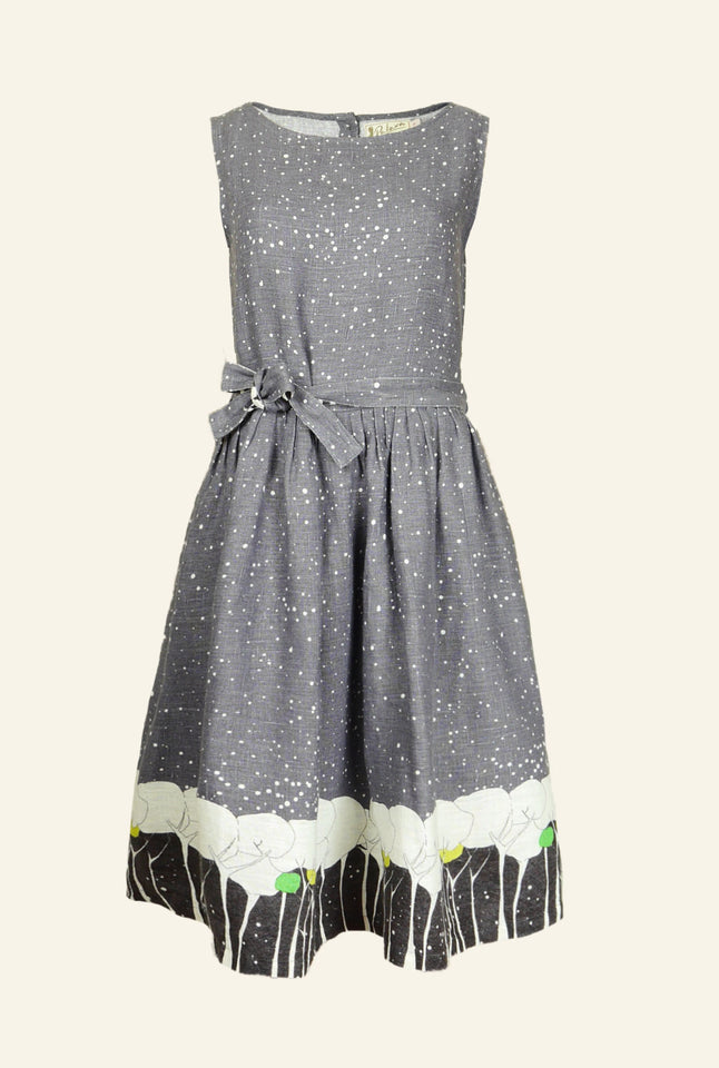Mabel - Grey Snowstorm Dress