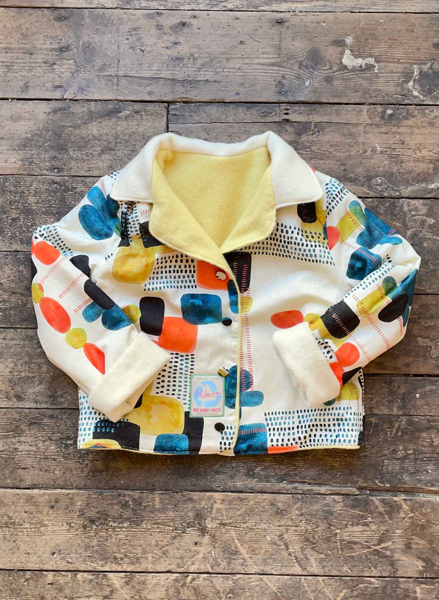 Reversible Coat - Wool Blanket Project - 13