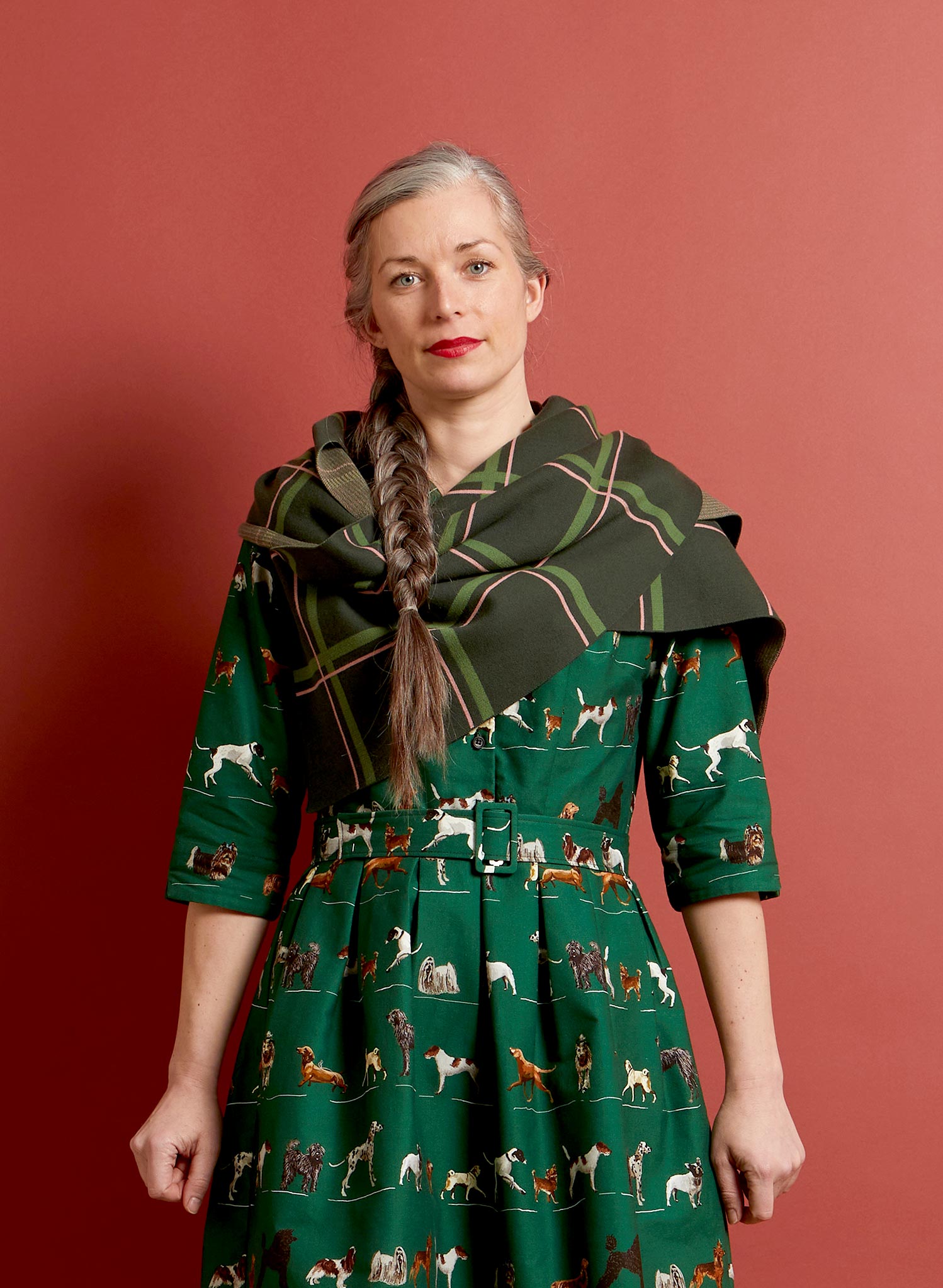 Sample Sale - Knitted Scarf - Green Tuck Shop