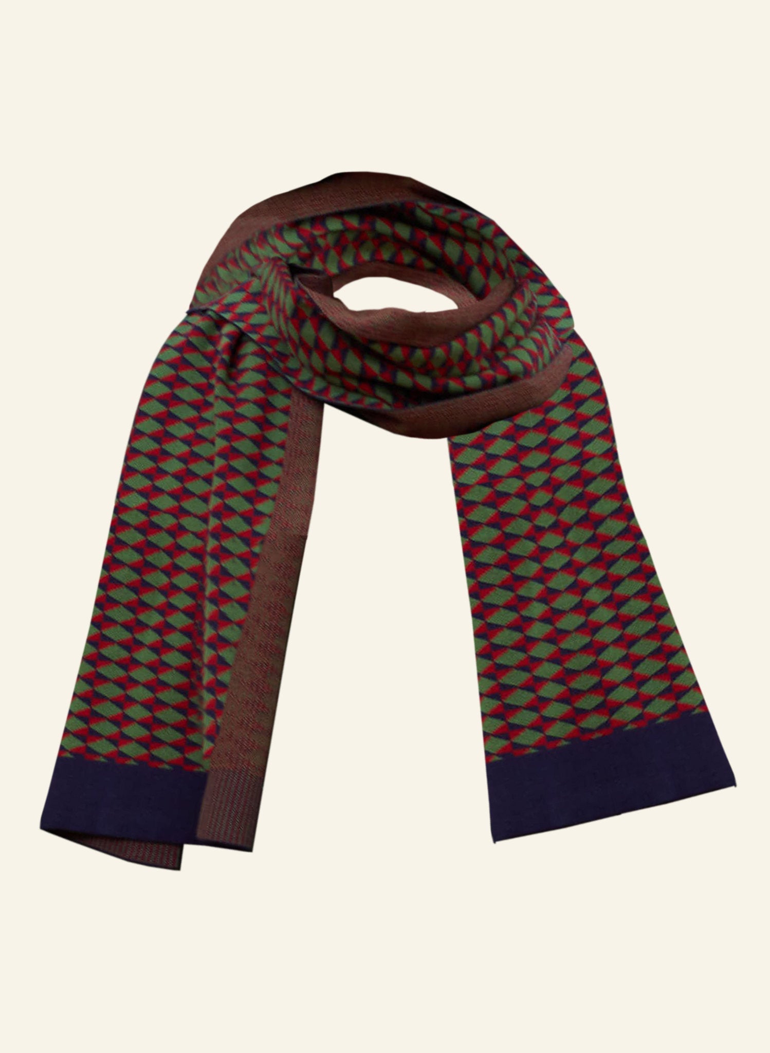 Knitted Scarf - Navy Harman