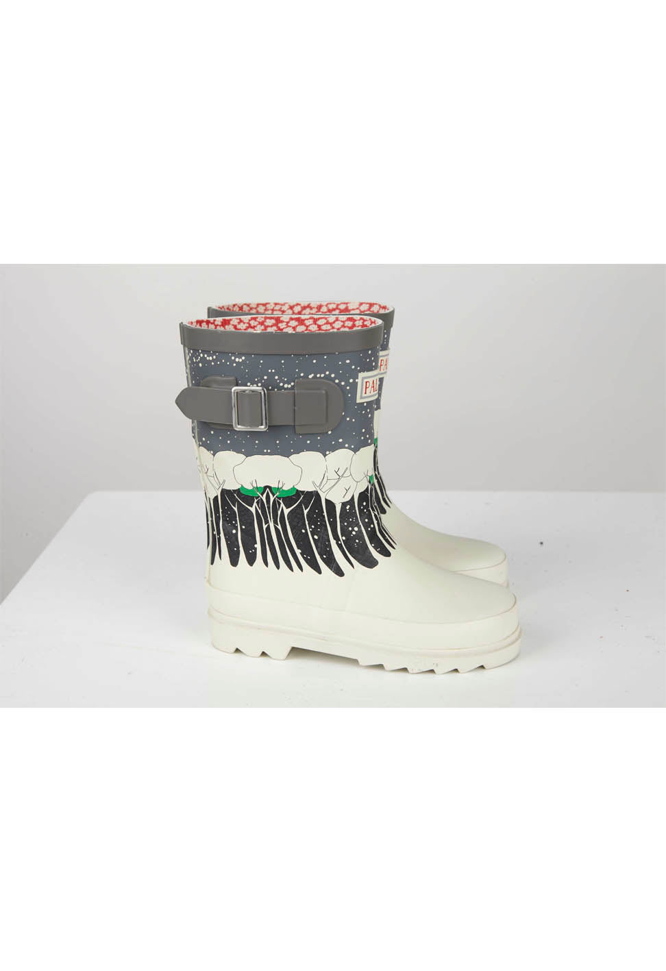 Archive Sale - Children's Wellington Boots - Grey Snowstorm