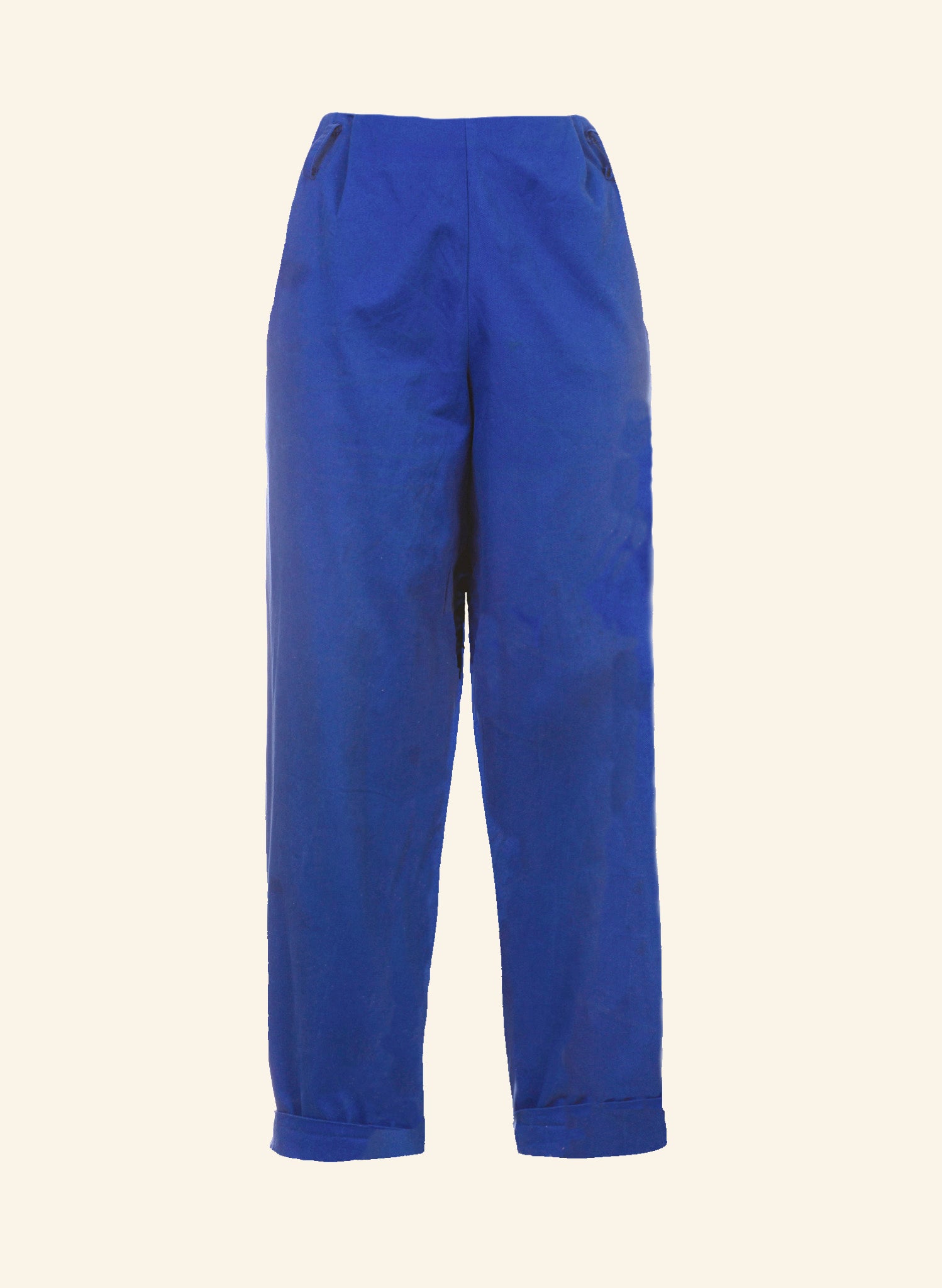 Wilma Trousers - Cobalt Blue Cotton