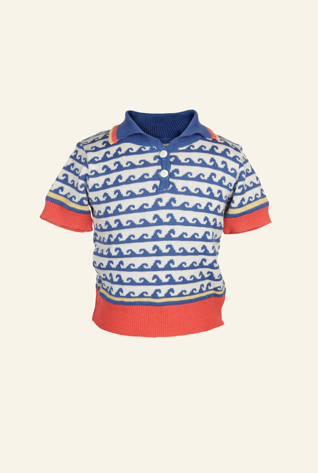 Children's Top - Blue Waves