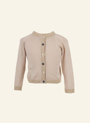 Children's Classic Party Cardigan in Sparkly Pink | Palava