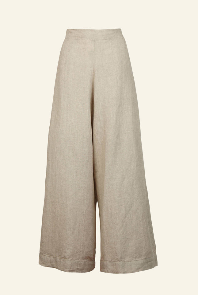 Josephine - Natural Linen Trousers
