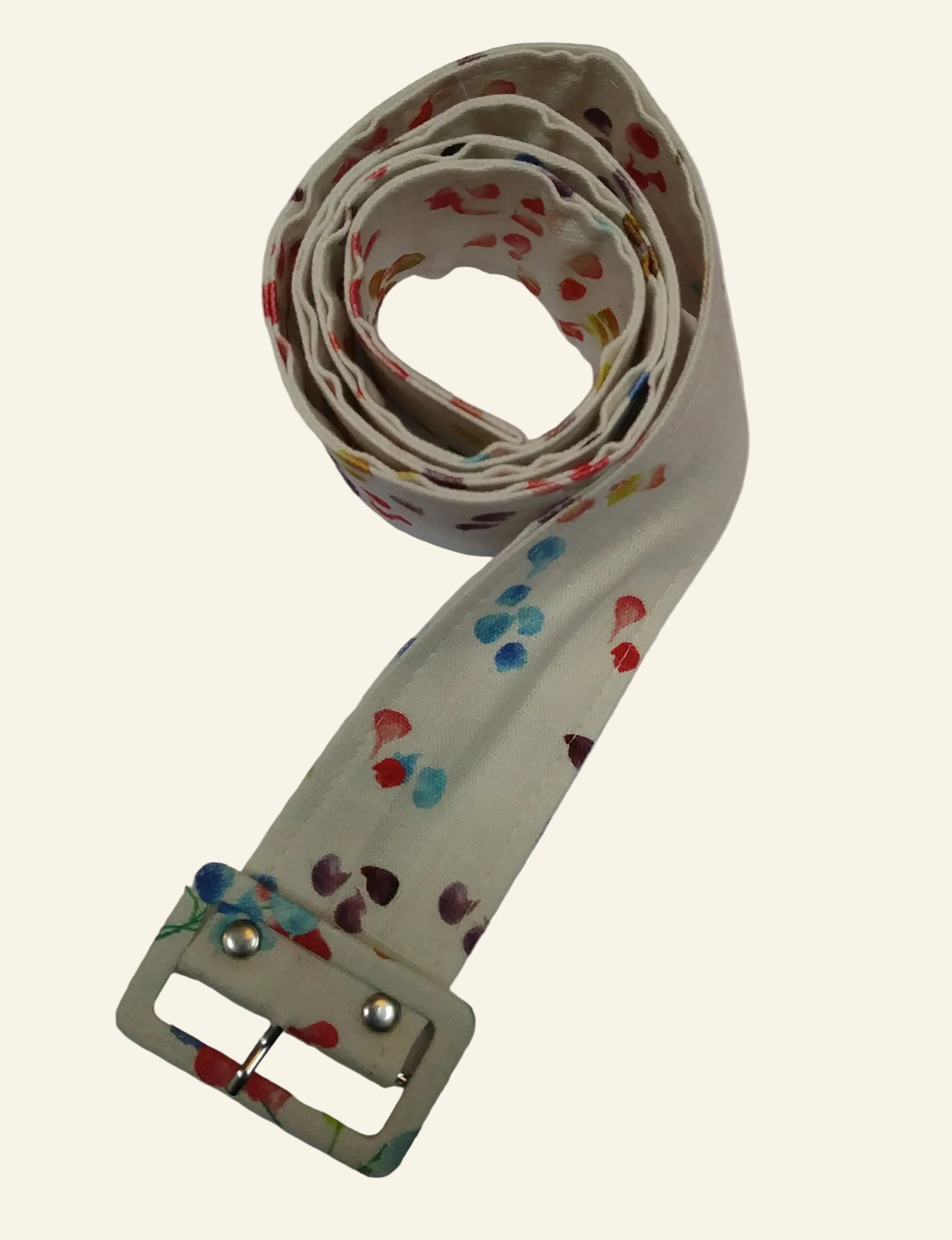 Buckle belt - Ivory Sweetpea