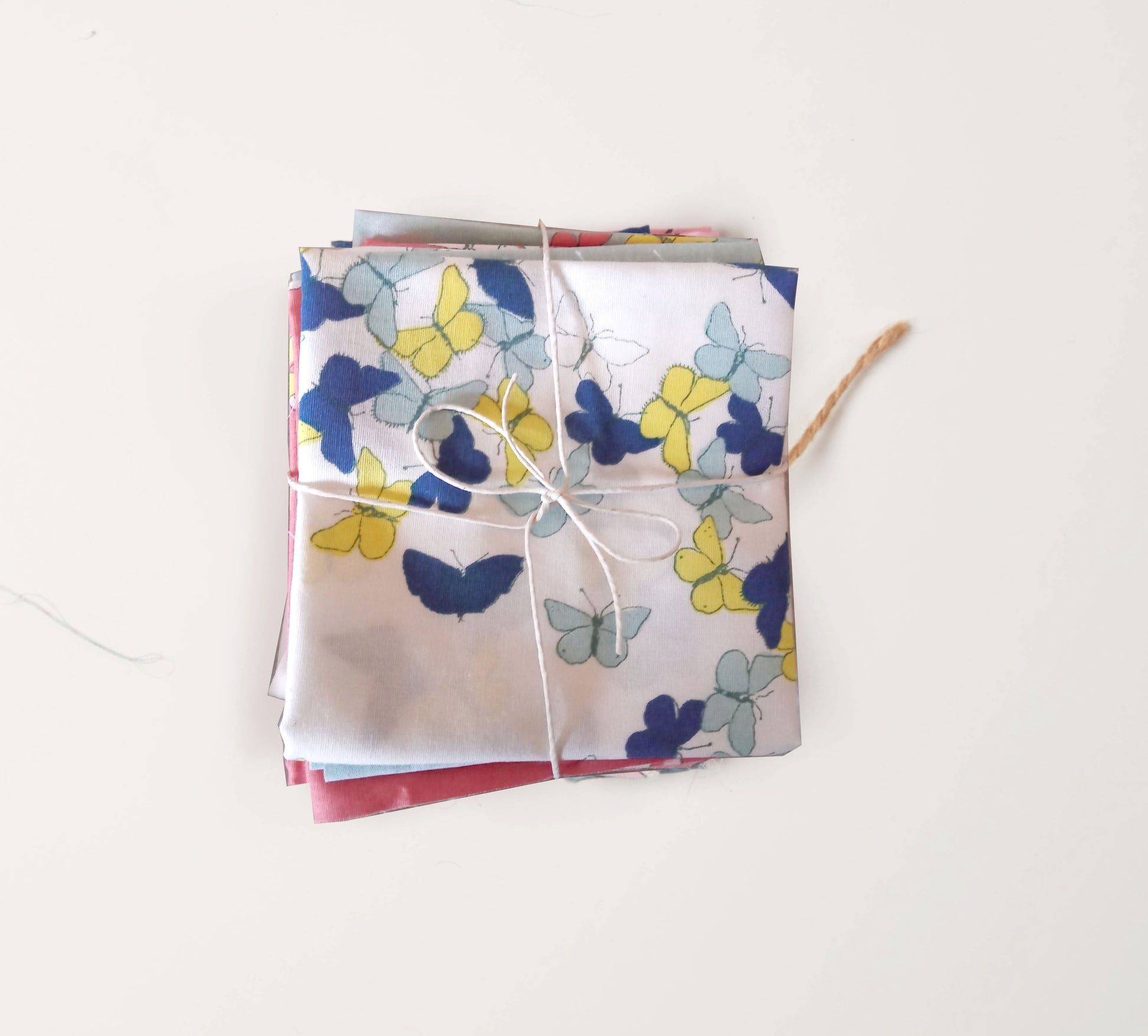 Fabric Remnants Bundle with Butterflies Prints | Zero Waste