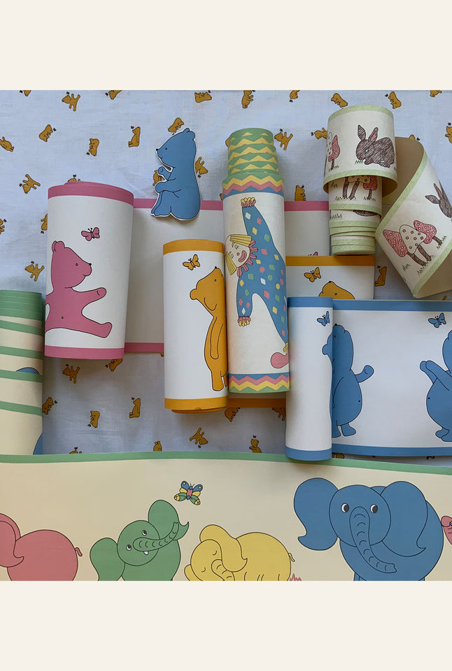 Poppy - Yellow Bear - Wallpaper Border - 10m