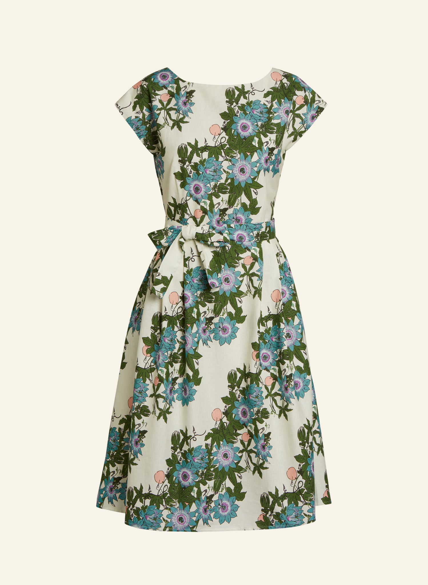 Beatrice Cap - Ivory Passionflower Dress