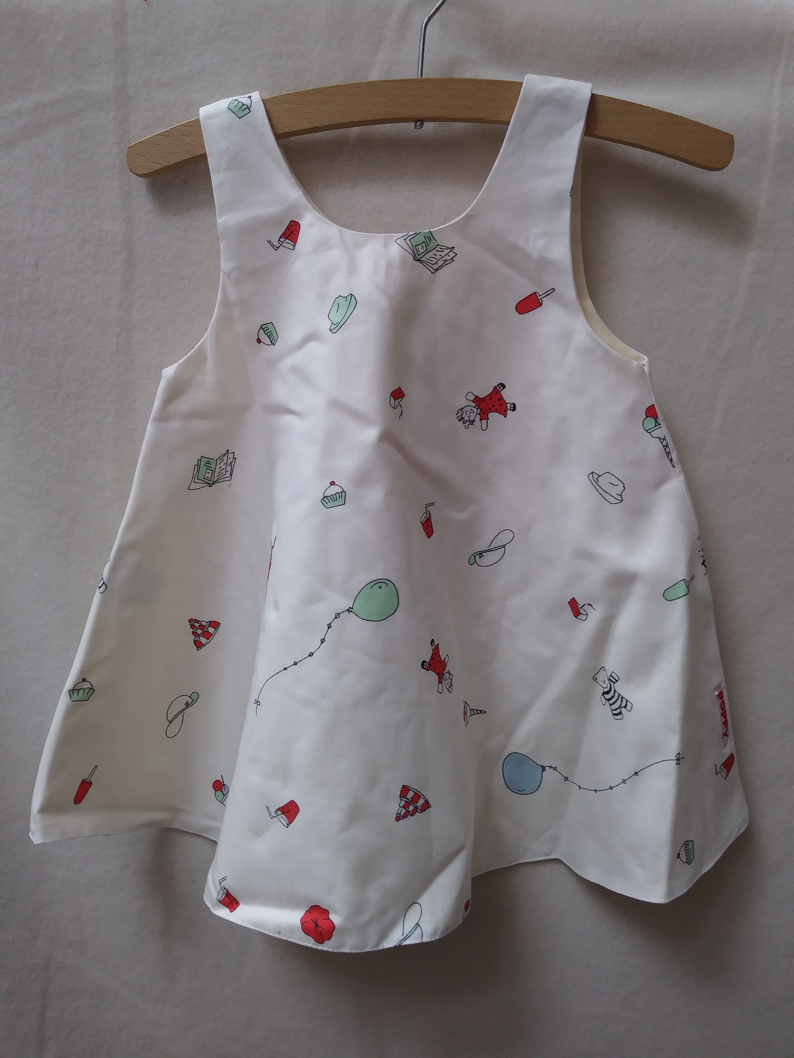 Archive Sale - 0-6M -Daisy - Birthday Bash Cream/Red