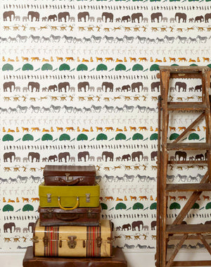 Wallpaper - Ivory Walking Zoo - Palava