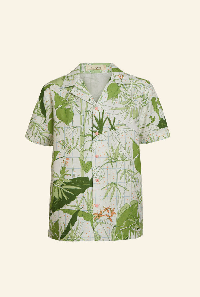 Kit - Ivory Palm House Shirt