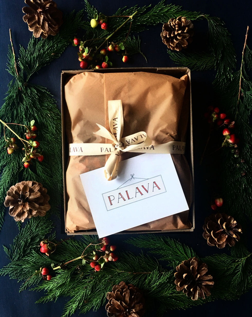 Gift Wrap -  Small Box, Tissue Paper and Postcard - Palava