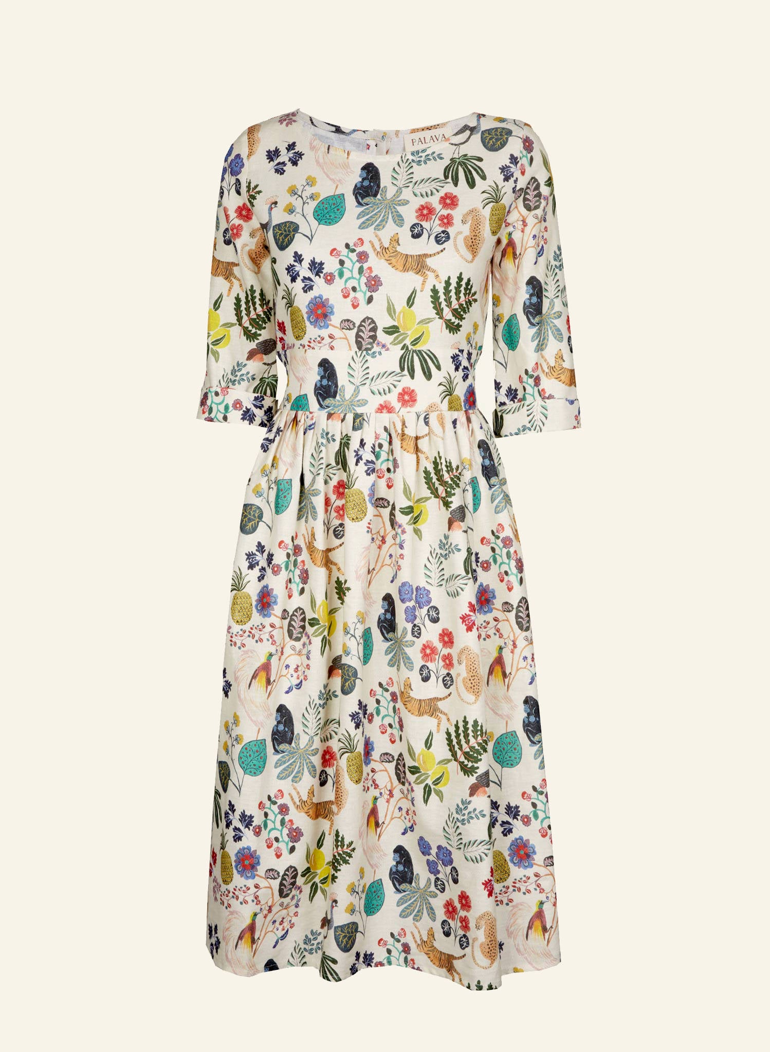Philippa - Paradise Garden Dress | Cotton - Linen Blend