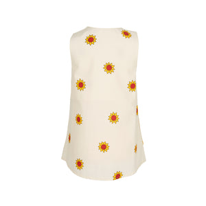Children's Sleeveless Sunflower Print Dress | Made in the UK